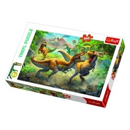 Puzzle da 160 Pezzi - Scontro Tra Tirannosauri