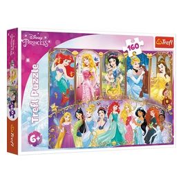 Puzzle da 160 Pezzi - Disney Princess: Ritratti Di Principesse