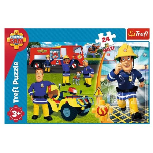 Trefl Puzzle da 24 Pezzi Maxi Sam Il Pompiere Coraggioso