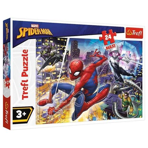 Trefl Puzzle da 24 Pezzi Maxi Spider-Man Senza Paura