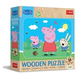 Puzzle da 24 Pezzi In Legno - Peppa Pig: Meet Lovely Peppa