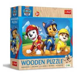 Puzzle da 24 Pezzi In Legno - Paw Patrol: Lovely Paw Patrol Team
