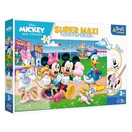 Puzzle da 24 Pezzi Maxi Double Sided - Mickey: Topolino Alla Fiera