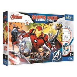Puzzle da 24 Pezzi Maxi Double Sided - Marvel: I Potenti Avengers