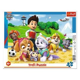 Puzzle da 25 Pezzi Con Cornice - Paw Patrol: Seguendo Una Traccia