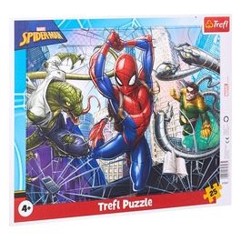 Puzzle da 25 Pezzi Con Cornice - Spider-man: Il Coraggioso Spider-man