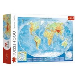 Puzzle da 4000 Pezzi - Large Physical Map Of The World
