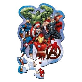 Puzzle da 50 Pezzi In Legno Contour- Marvel: Avengers Adventures
