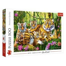 Puzzle da 500 Pezzi - Family Of Tigers