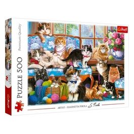 Puzzle da 500 Pezzi - Cat Family
