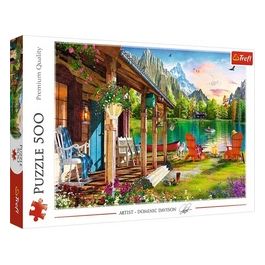 Puzzle da 500 Pezzi - Cabin In The Mountains