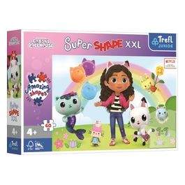 Puzzle da 60 Pezzi Xxl Super Shape - Gabbys Dollhouse: Happy Friends Of Gabby