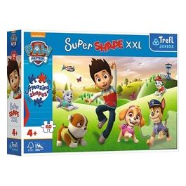 Puzzle da 60 Pezzi Xxl Super Shape - Paw Patrol: Smiling Dogs