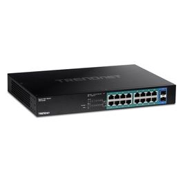 Trendnet TPE-TG182 Switch di Rete Gigabit Ethernet 10/100/1000 Supporto Power over Ethernet 1U 18 Porte Nero