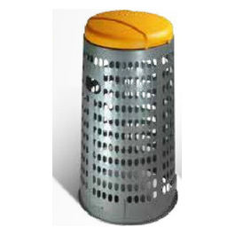 Ics spa cestino rifiuti giallo 38x80 cm con coperchio per raccolta differenziata