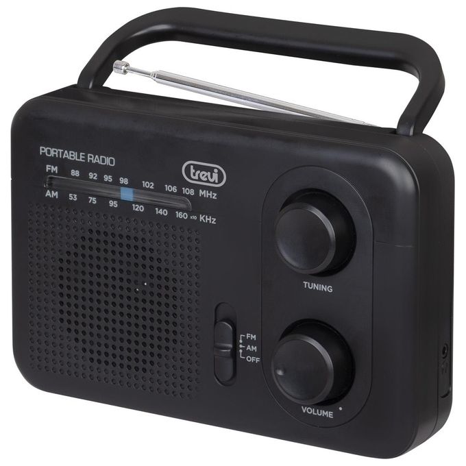 Trevi 0RA7F6400 Radio Portatile Analogico Nero