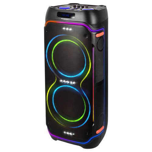 XF 3600 PRO Altoparlante da Festa 200W Bluetooth TWS Karaoke Woofer 10" Bass Reflex USB MicroSD colore Nero