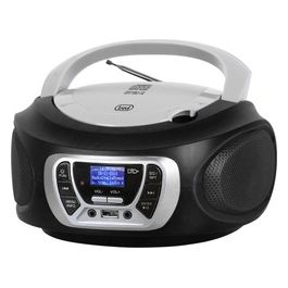 Trevi CMP 510 DAB Stereo Portatile Cd Boombox Radio DAB/DAB+ con RDS Usb Aux-In Presa Cuffia Nero