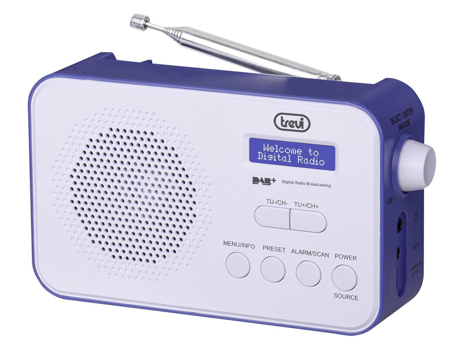 Trevi DAB 7F92 R Radio Portatile Digitale Blu/Bianco
