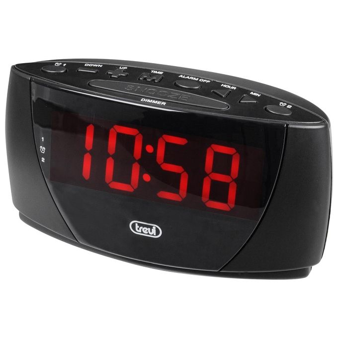 Trevi EC-885 Orologio Sveglia Digitale con Grande Display Nero