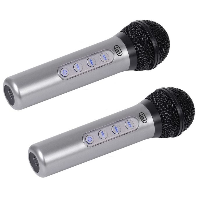 Trevi EM 415 R Nero-Argento Set di 2 Microfoni Wireless