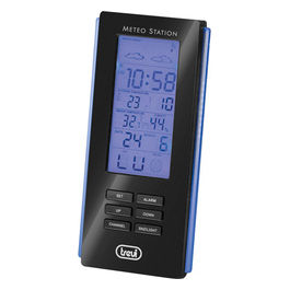 stazione meteo me 3108 rc nero radiocontrollata con sensore esterno senza fili