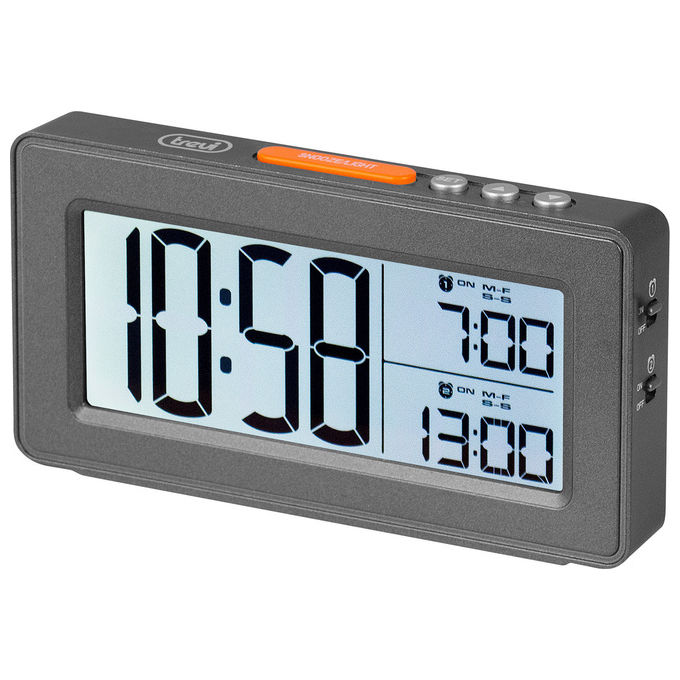 Image of Trevi Orologio Digitale con Due Sveglie Grande Display LCD