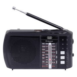 Trevi RA 7F20 BT Radio Portatile Multibanda con Bluetooth Usb MicroSd Batteria Ricaricabile Nero