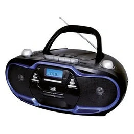 Trevi Radioregistratore Cd/mp3/usb con cassette Presa Cuffia Blu