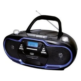 Trevi Radioregistratore Cd/mp3/usb con cassette Presa Cuffia Blu