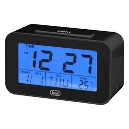 Trevi SLD 3P50 Orologio Digitale Termometro Grande Display LCD Retroilluminato Sveglia Programmabile Funzione Snooze Nero