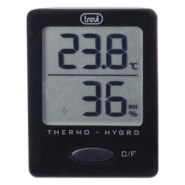 Trevi Te 3004 Termometro Digitale con Igrometro Temperatura e Umidita' Nero