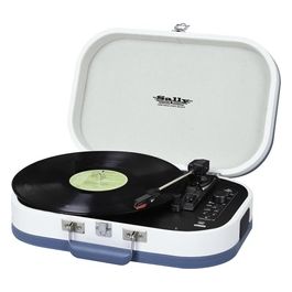 Trevi TT 1020 BT Giradischi Stereo Vintage Portatile con Bluetooth Mp3 Usb e Funzione Encoding Turchese