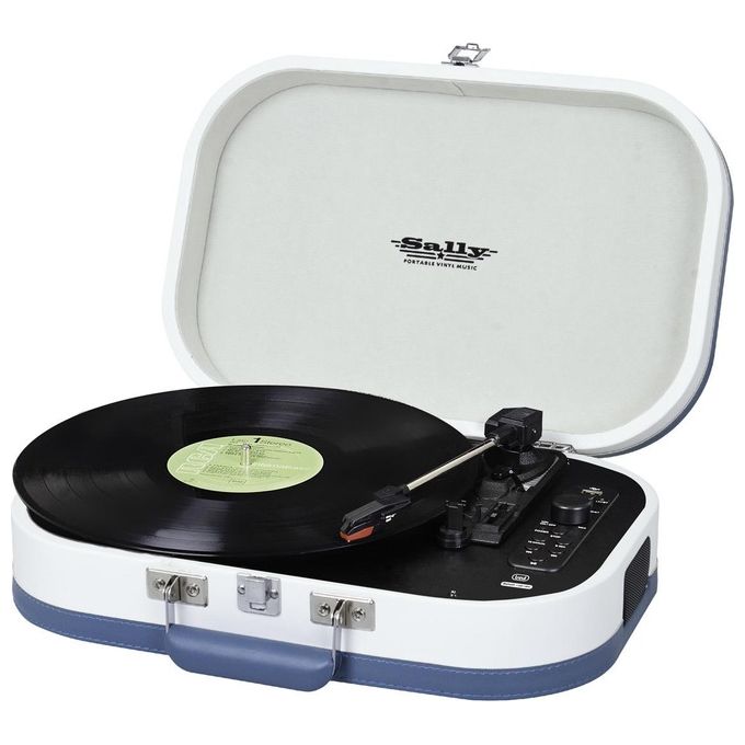 Image of Trevi TT 1020 BT Giradischi Stereo Vintage Portatile con Bluetooth Mp3 Usb e Funzione Encoding Turchese