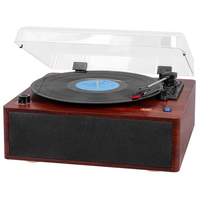 Image of Trevi TT 1030 BT Giradischi a trasmissione diretta con 2 Velocita' per 33 45 e 78 Giri-min Potenza 30 Watt colore Legno
