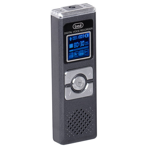 TREVI VOICE RECORDER DR-437 SAMini registratore, memoria 8GB espandibile, Vox