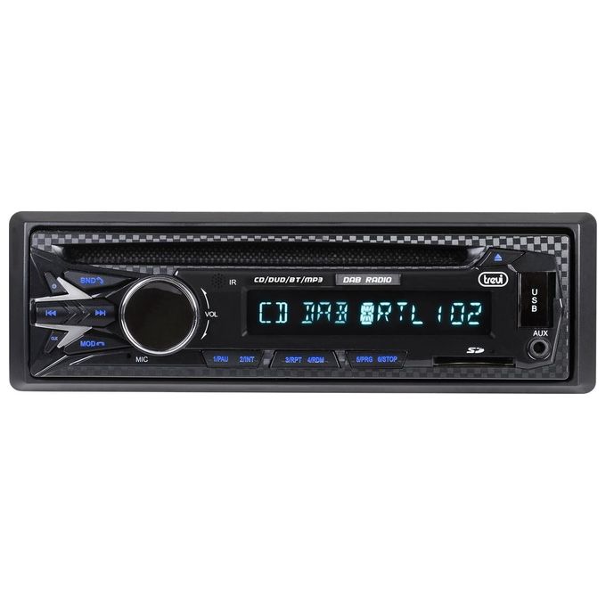 SCD-100 Radio portatile con lettore CD, MP3, Bluetooth, USB e SD,  telecomando nero