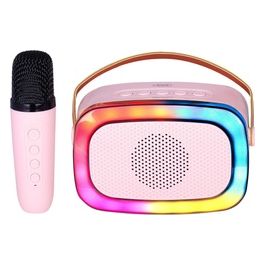 Trevi XR 8A01 MiniParty Altoparlante Karaoke  Bluetooth Rosa