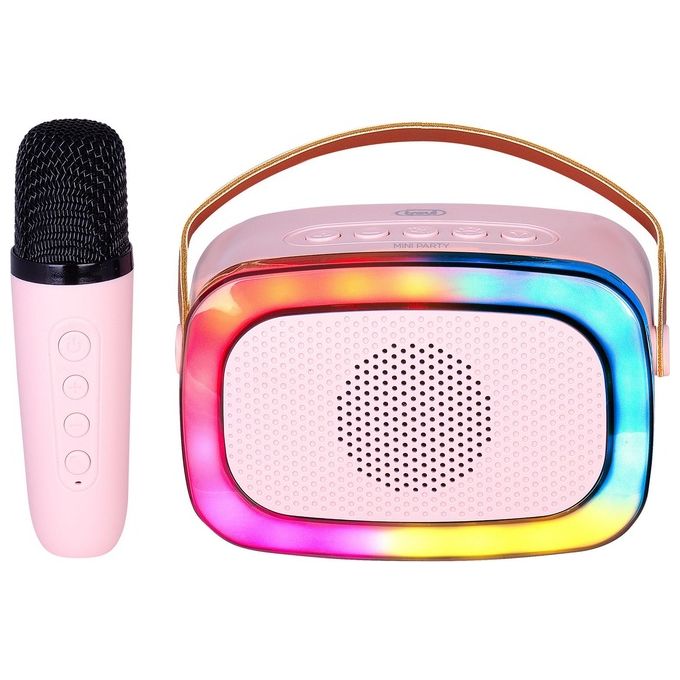 Image of Trevi XR 8A01 MiniParty Altoparlante Karaoke Bluetooth Rosa