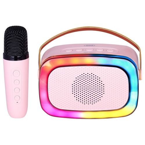 Trevi XR 8A01 MiniParty Altoparlante Karaoke  Bluetooth Rosa