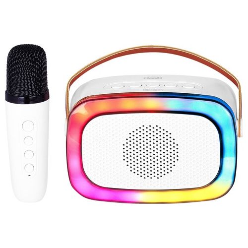 Trevi XR 8A01 MiniParty Altoparlante Karaoke  Bluetooth Bianco