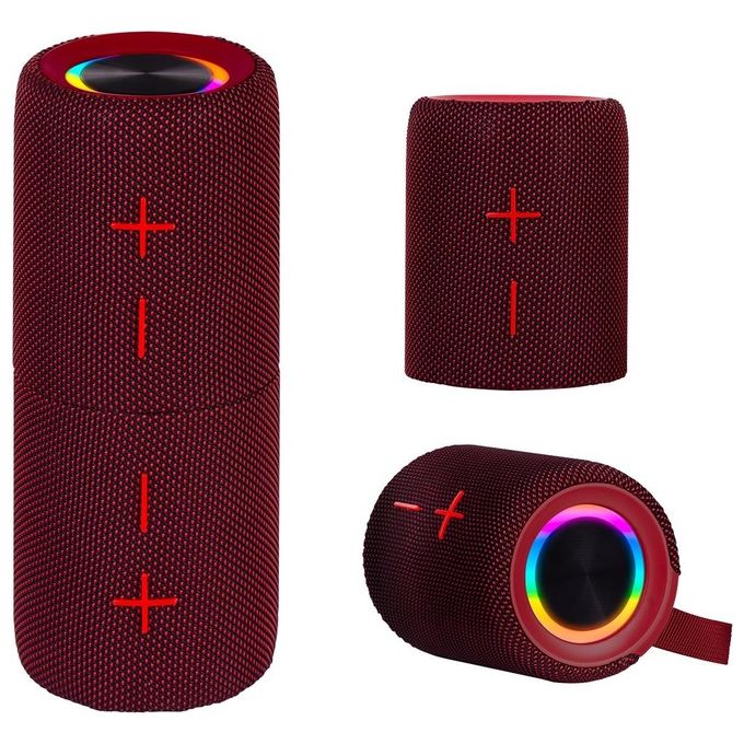 Image of Trevi XR 8A44 DOUBLE Altoparlante Amplificato Portatile 10W x 2 Cassa Wireless Separabile in 2 Unita' Micro SD AUX-IN Audio Wireless 5.3 IPX5 Batteria Integrata Rosso