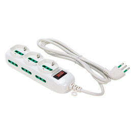 Multipresa 3 Prese Bipasso-Schuko con Interruttore