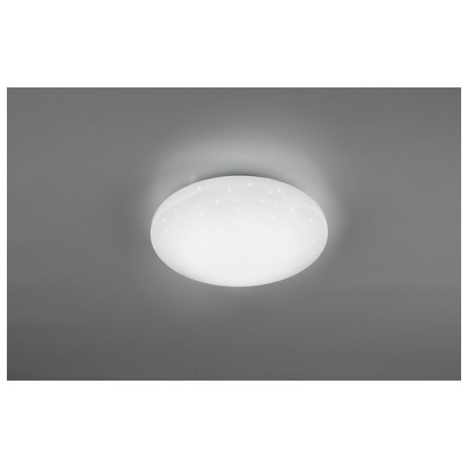 Trio Lighting Fara Plafoniera Led Diffusore Metacrilato Con Effetto Cielo Stellato Con Smart Control Molteplici Funzioni ''Wiz'' D. 30Cm