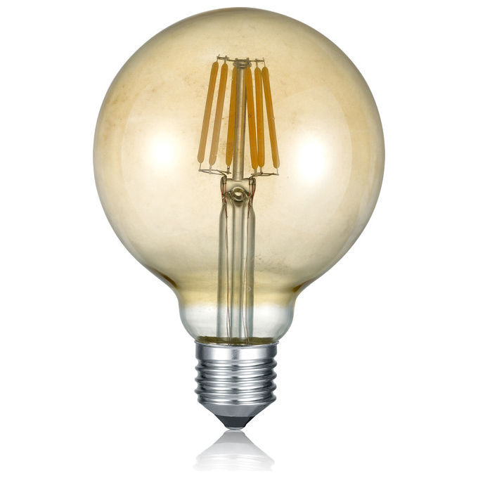 Trio Lighting Lampadina Led Wire Globo Ambrata D. 18Cm X H. 32Cm