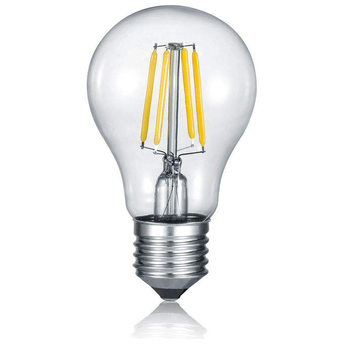 Trio Lighting Lampadina Led Goccia Con Filamento E27 Trasparente Dimmerabile Con Interruttore A Scatto 3 Intensita'