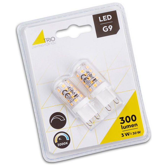 Trio Lighting Lampadina Led G9 Blister Da 2 Pezzi Dimmerabile 3W