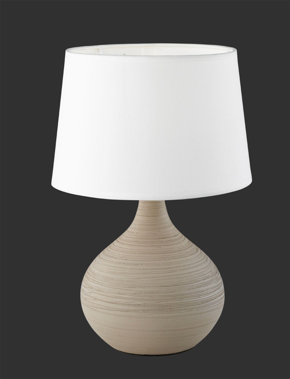 Trio Lighting Martin lampada da tavolo base ceramica pera sfera