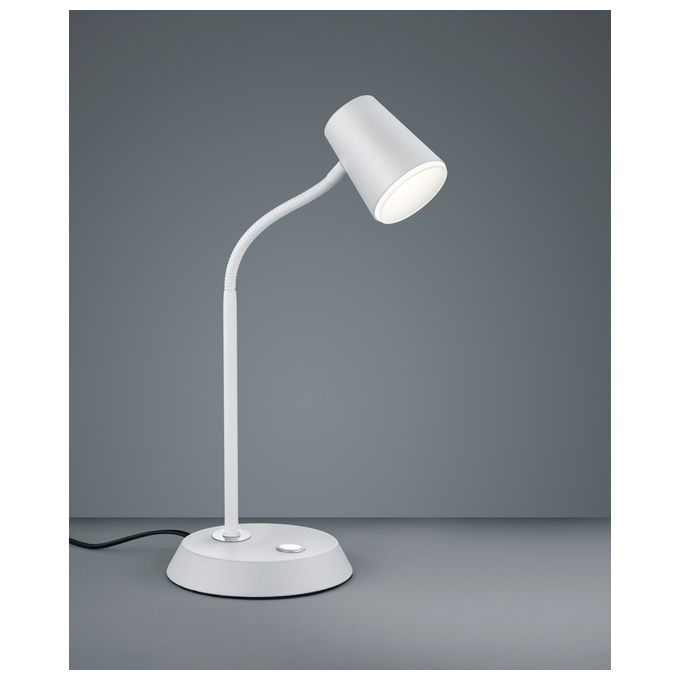 Trio Lighting Narcos Lampada Tav. Led Bianca Con Diff. Conico Foro 4 Intensita' H.40