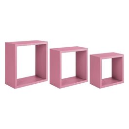 Tris Mensole incubo rosa blush